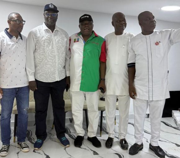 THE COURTESY VISIT OF THE MILLENNIUM.--As IKEOHA leads